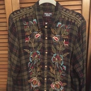 Gorgeous Johnny Was button down shirt